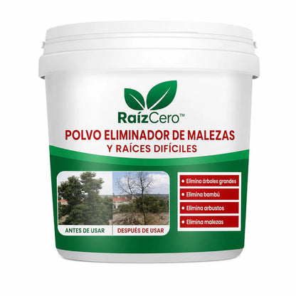 RaizCero Polvo Eliminador De Malezas y Raices Dificiles